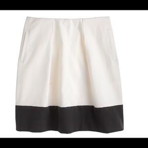 PREPPY JCREW navy color block skirt